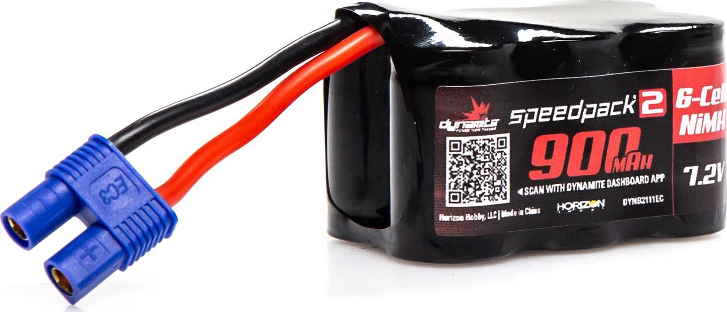 Speedpack2 7.2V 900mAh 6C NiMH, 3+3, EC3